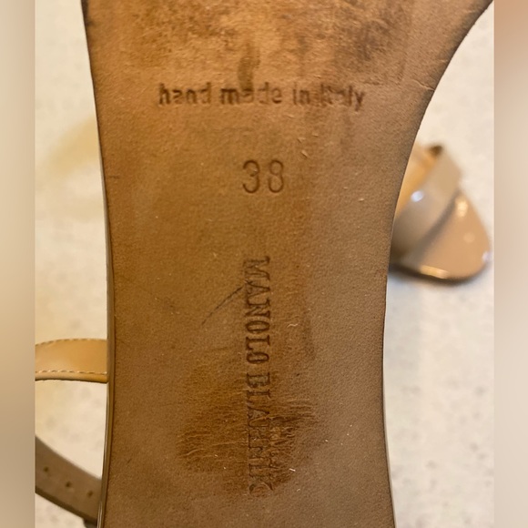 Manolo Blahnik Chaos Taupe heels. - Picture 5 of 6